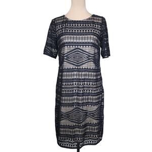 Chico's Size 1 Black Midi Dress